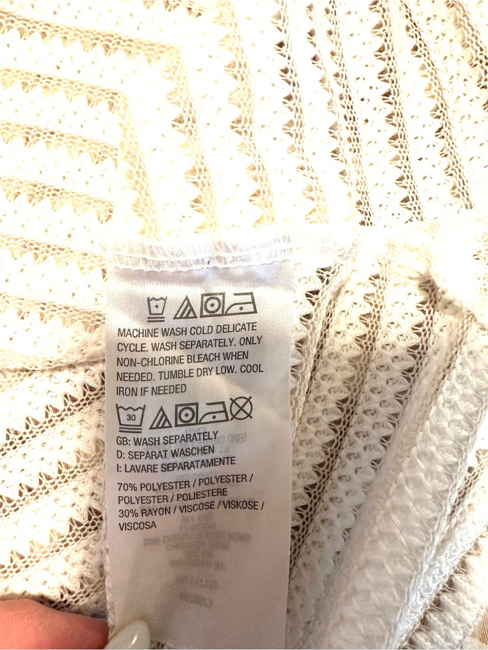Belle by Kim Gravel Cream Textured Hooded Sweater - Picture 4 of 8